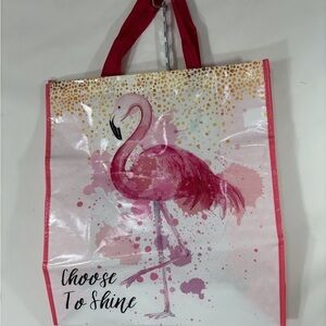 Large Pink Flamingo Tote